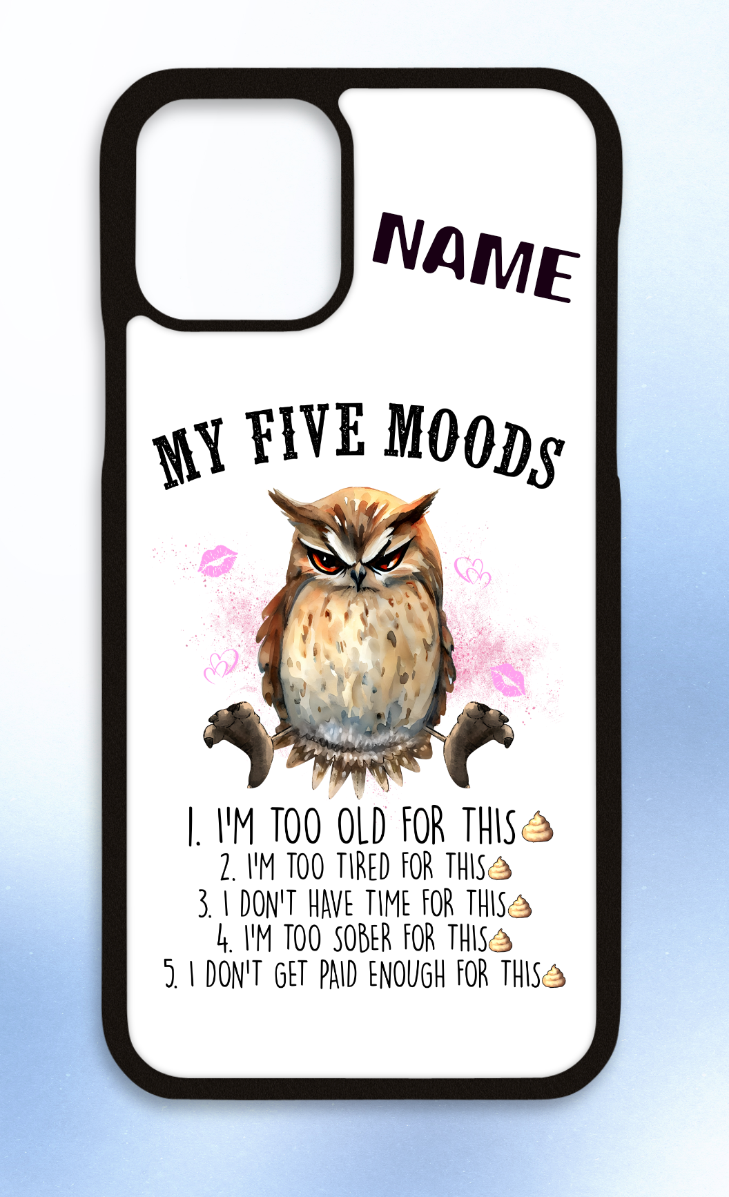 Personalised iPhone case My 5 moods