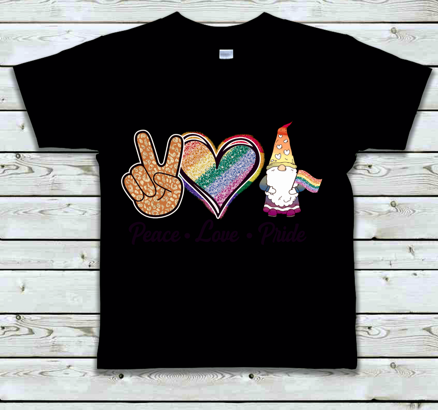 Pride T-shirt LGBT Piece Love