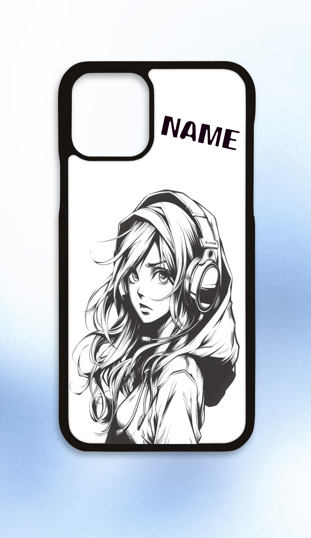 Personalised iPhone case anime girl
