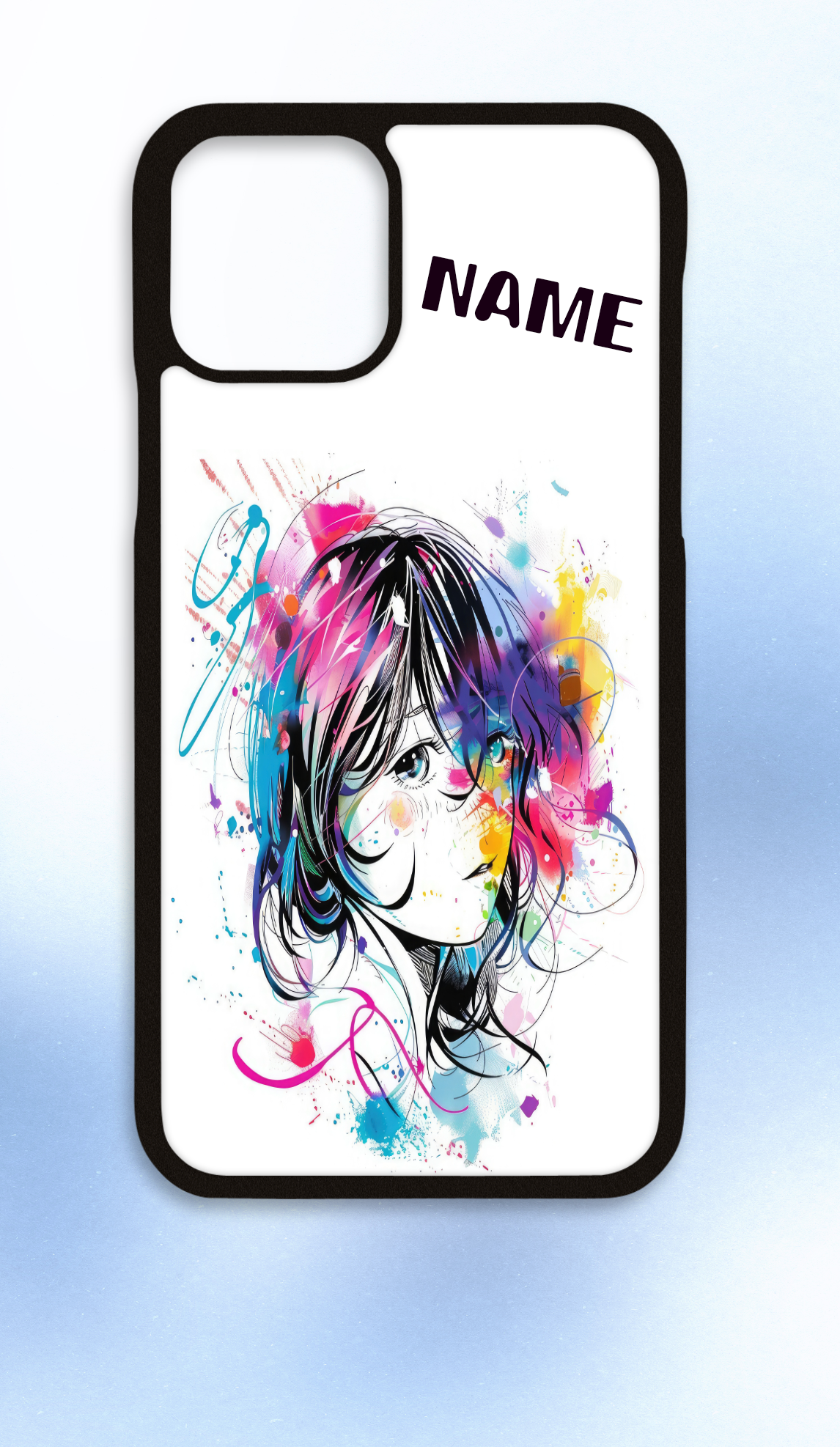 Personalised iPhone case colourful anime