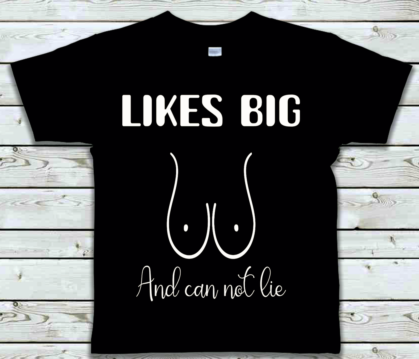 Mens T-shirt Funny Boobies