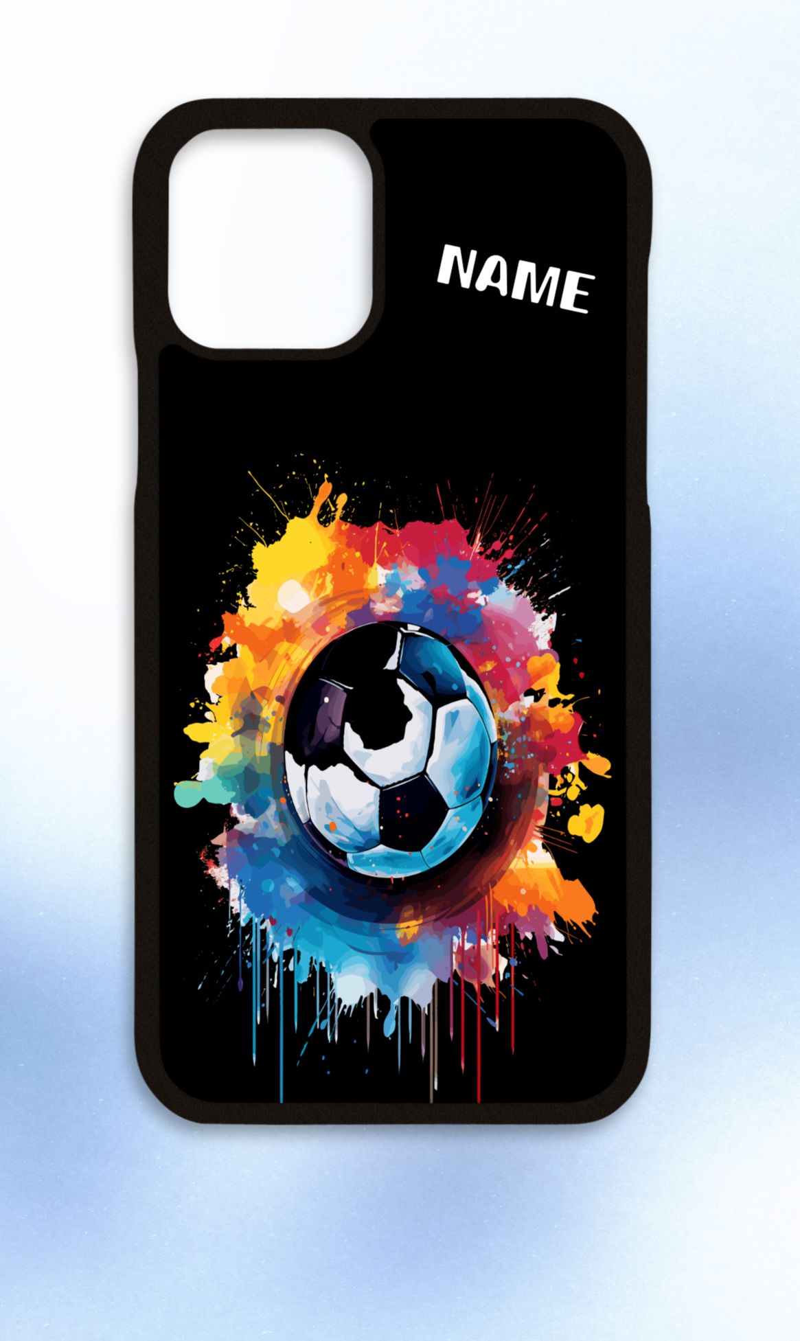 Personalised iPhone case football splash 3