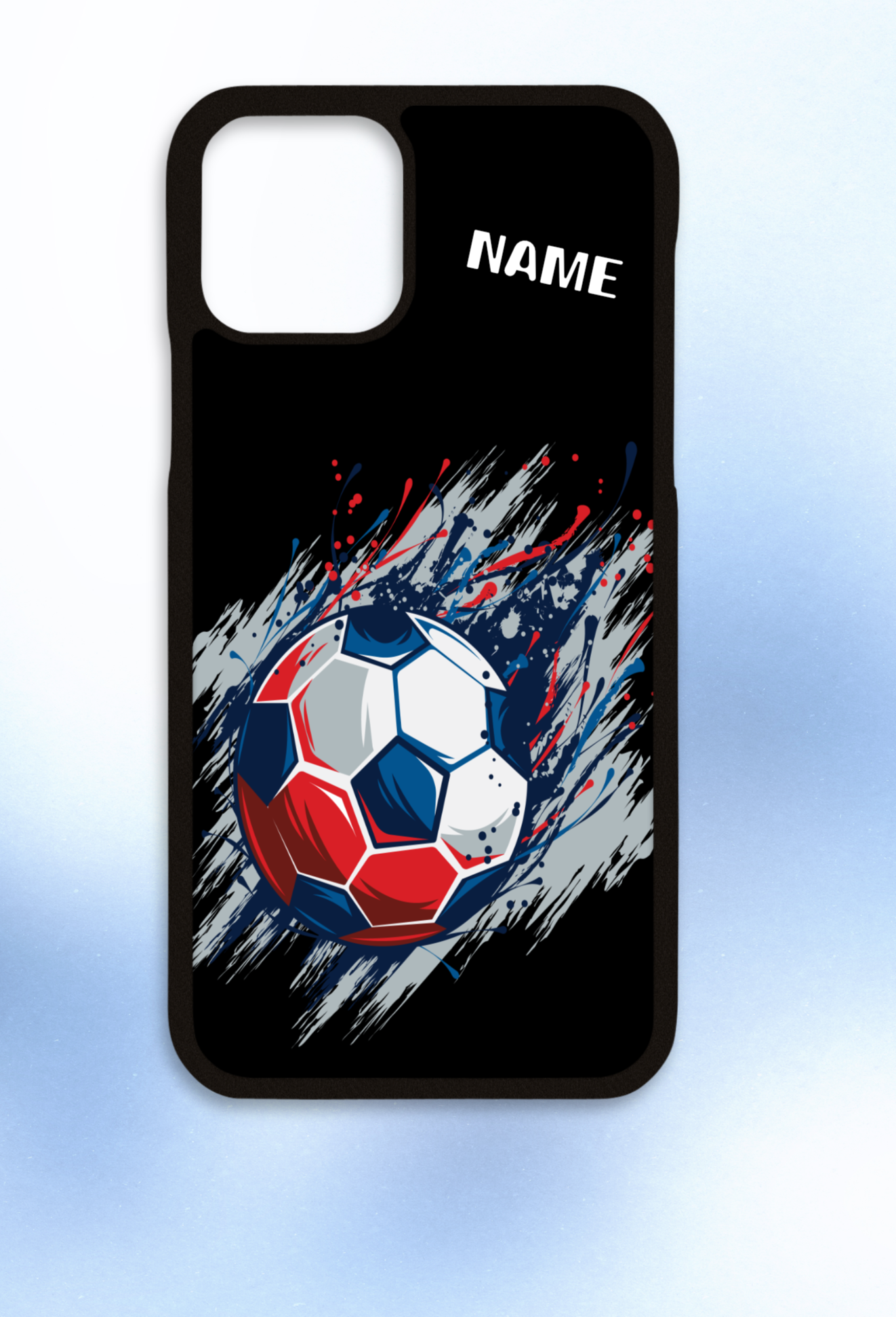 Personalised iPhone case football red