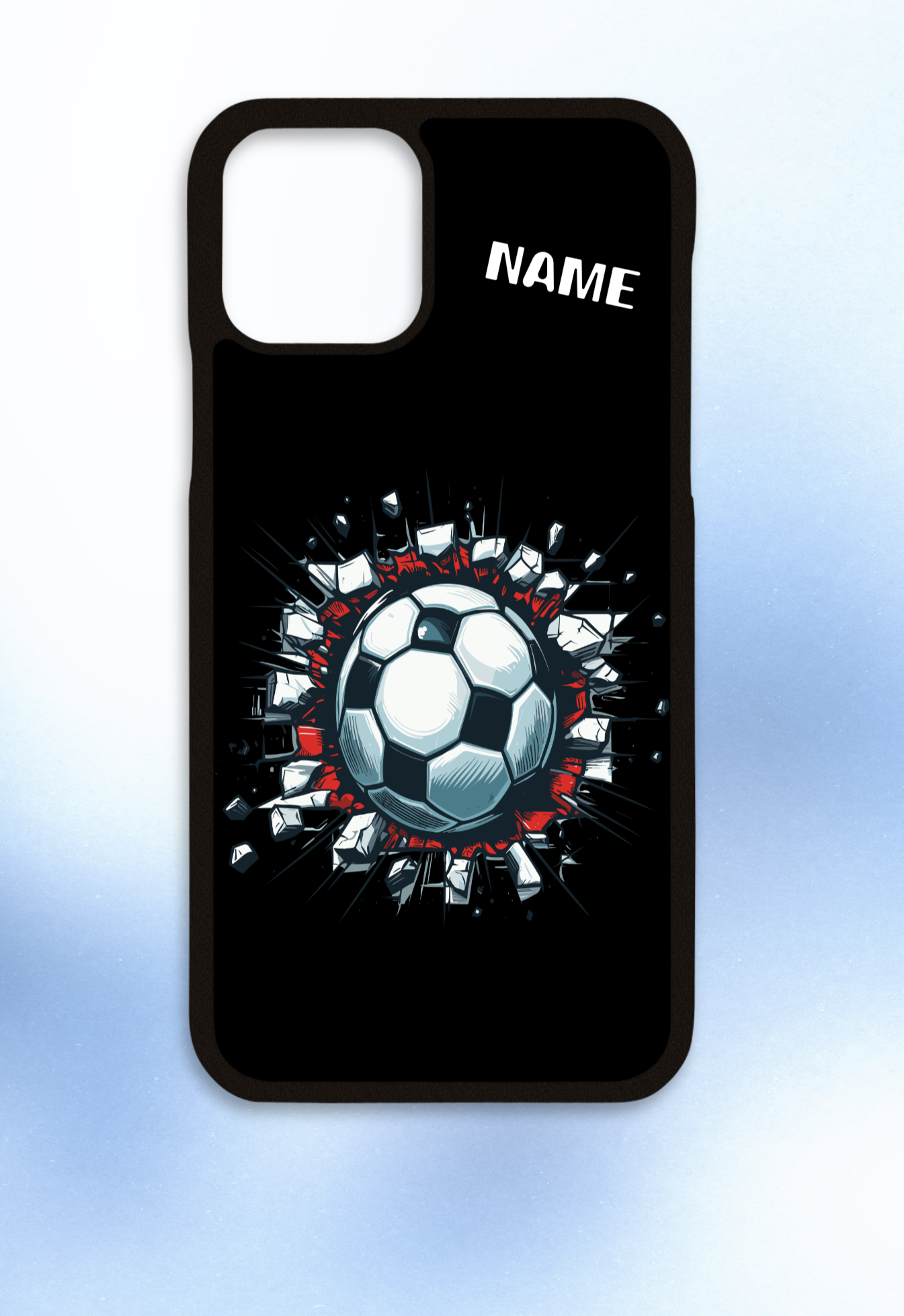 Personalised iPhone case football theme