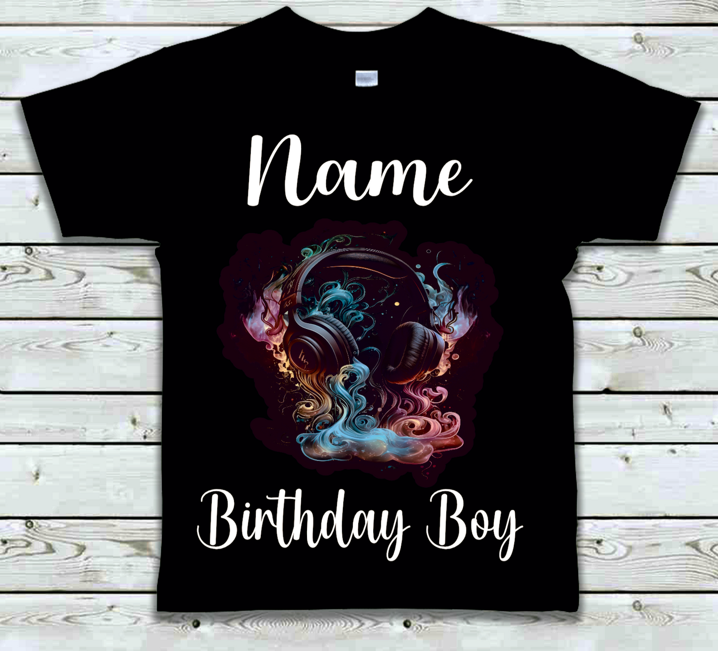 Personalised Kids Birthday T-shirt Gaming Headset