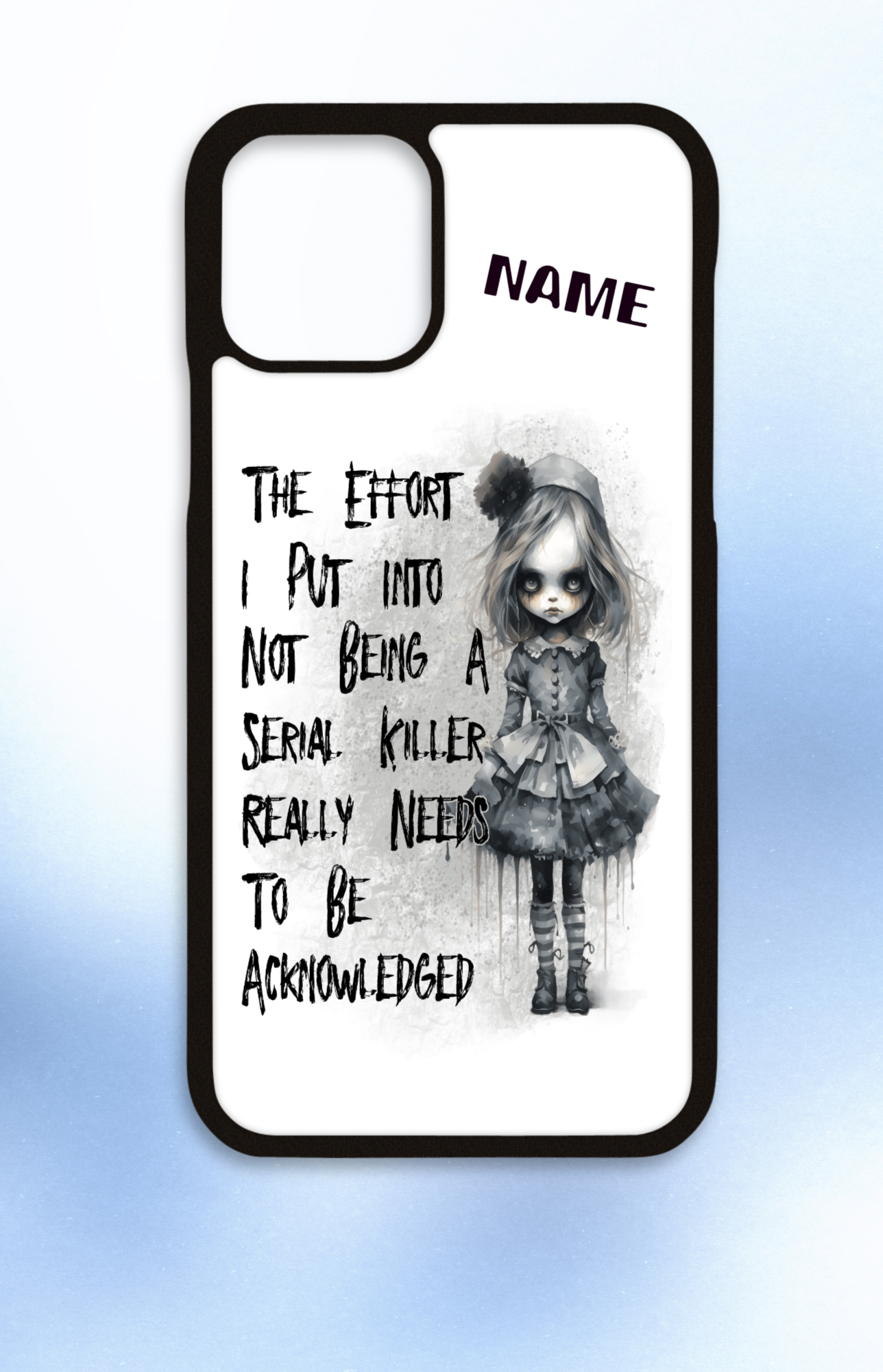 Personalised iPhone case Effort