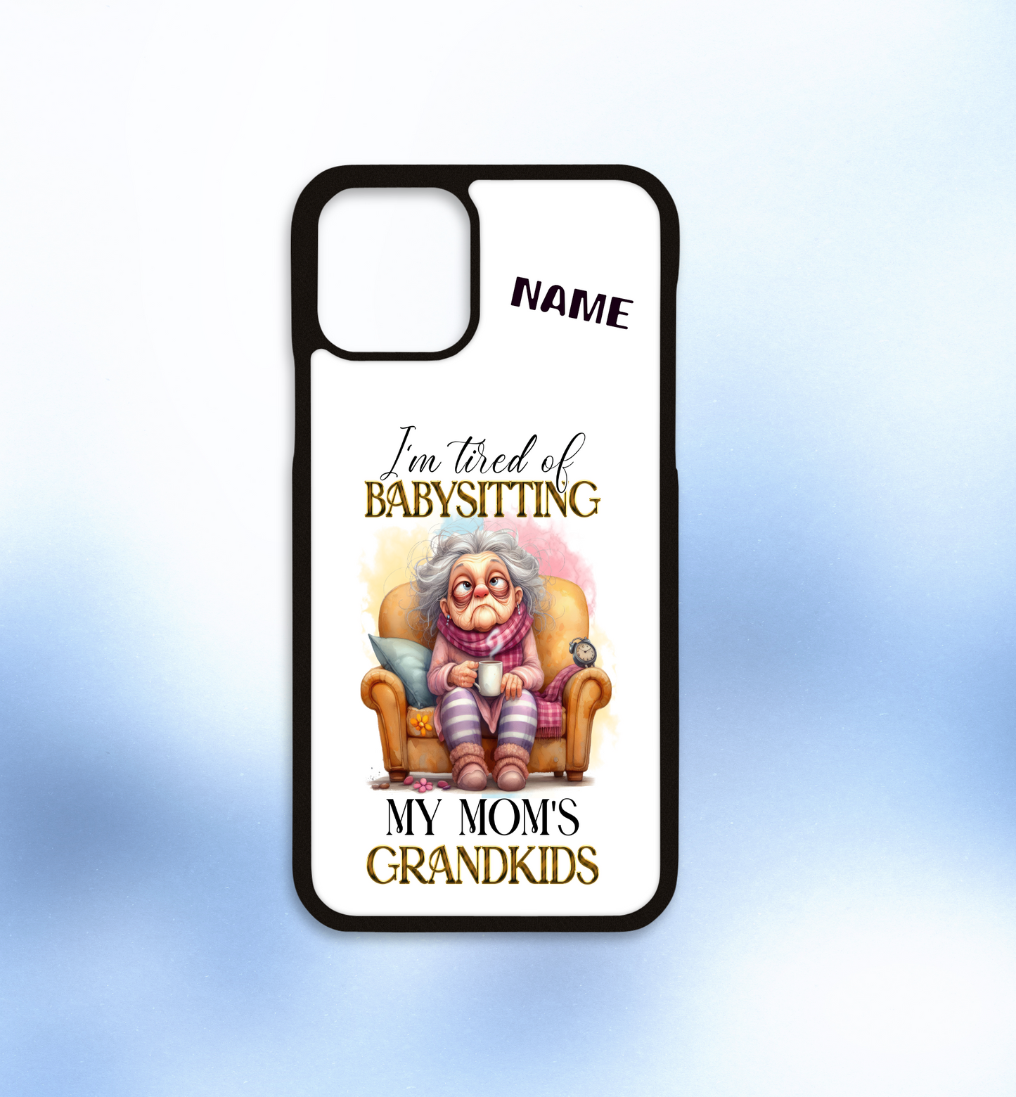 Personalised iPhone case I'm tired