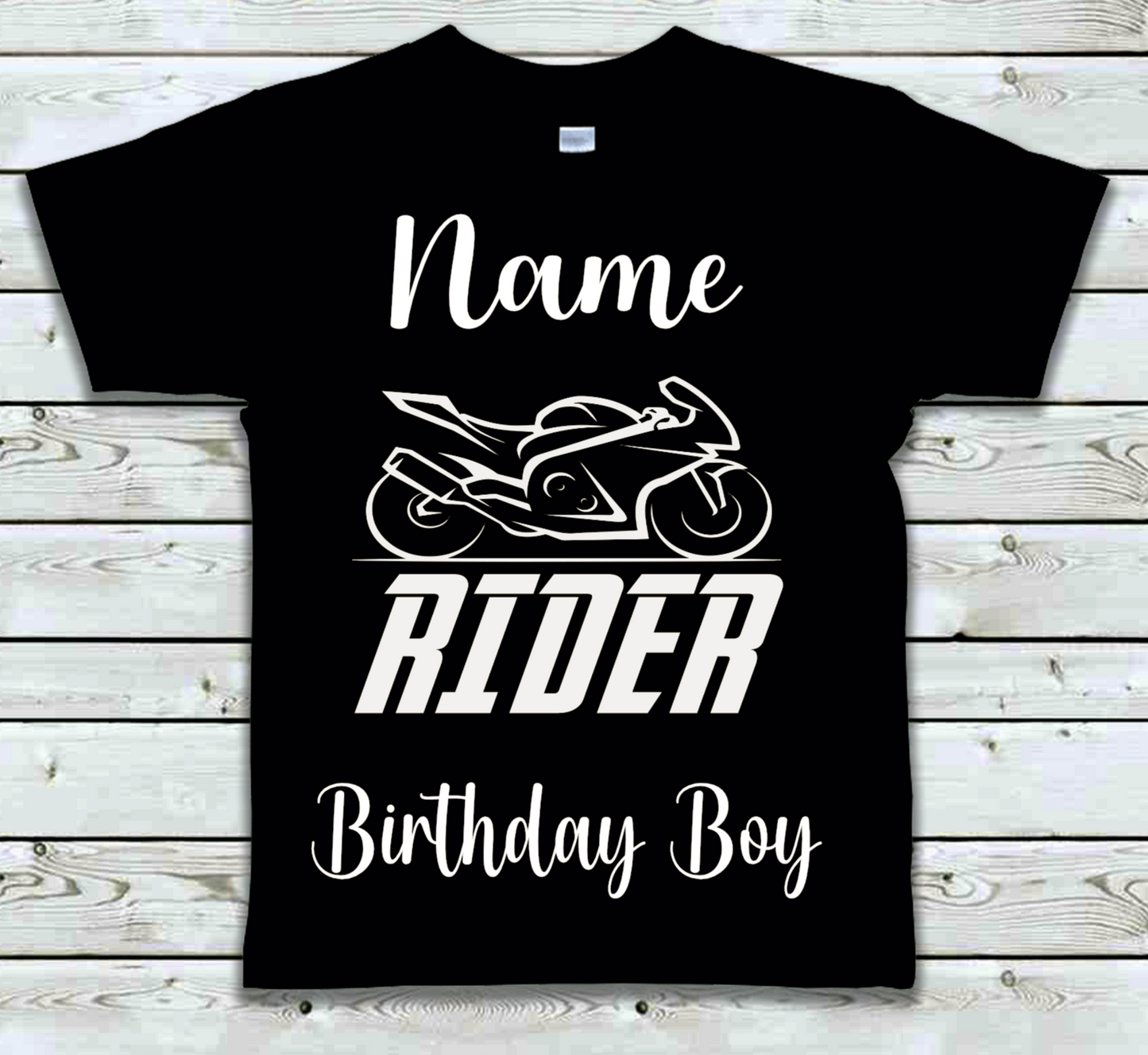 Personalised Kids Birthday T-shirt Rider