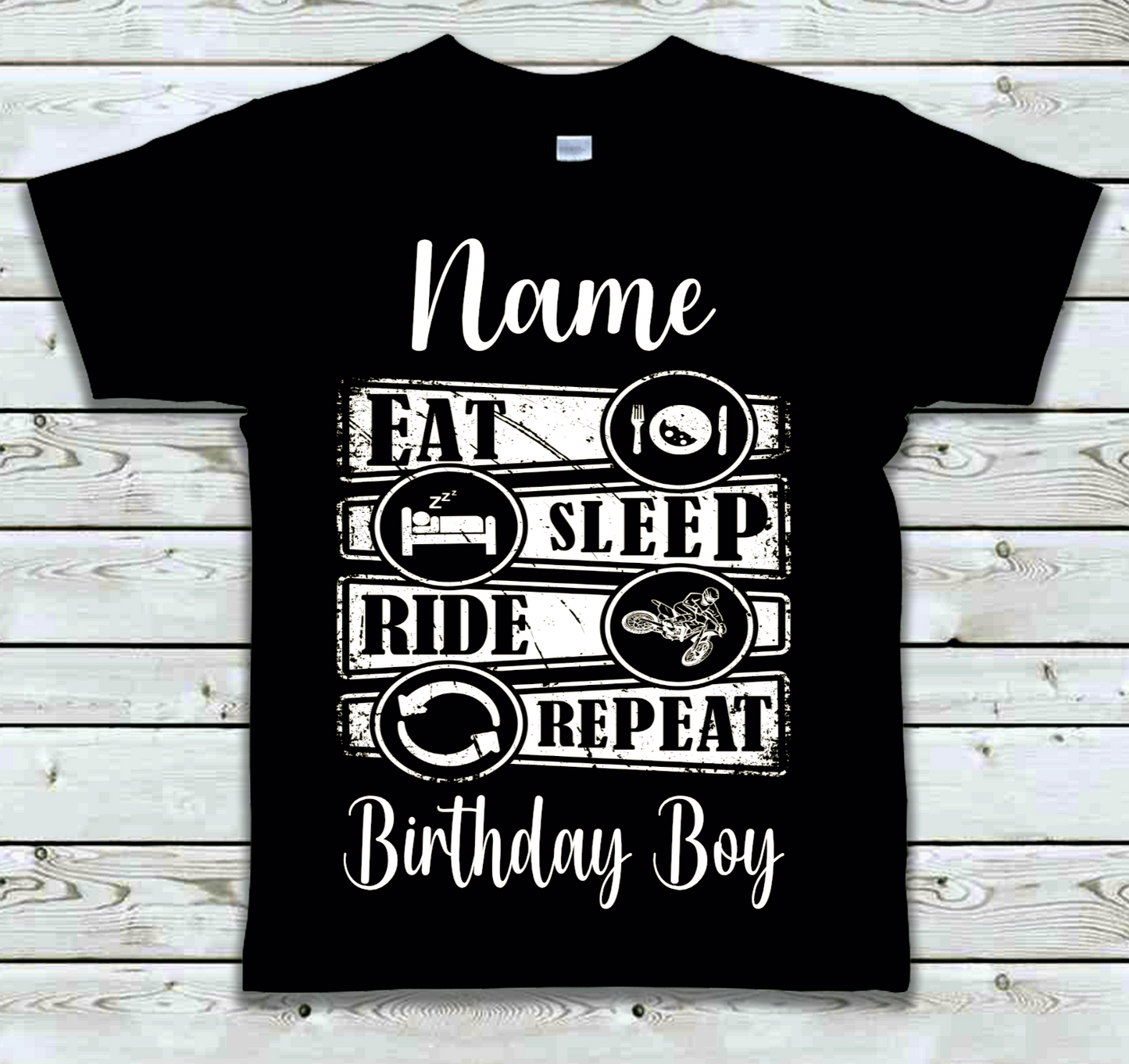 Personalised Kids Birthday T-shirt Ride