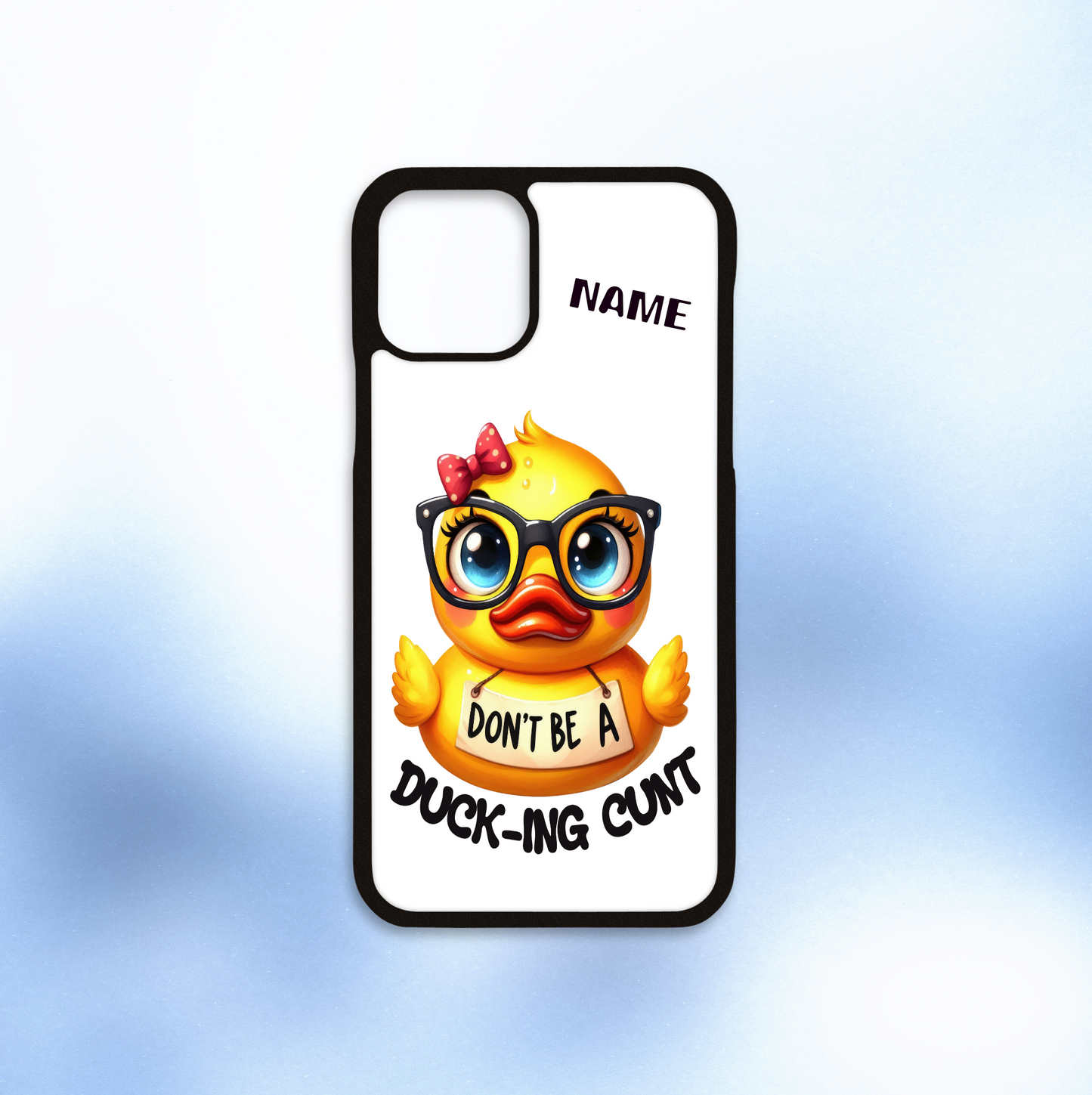 Personalised iPhone case Duck