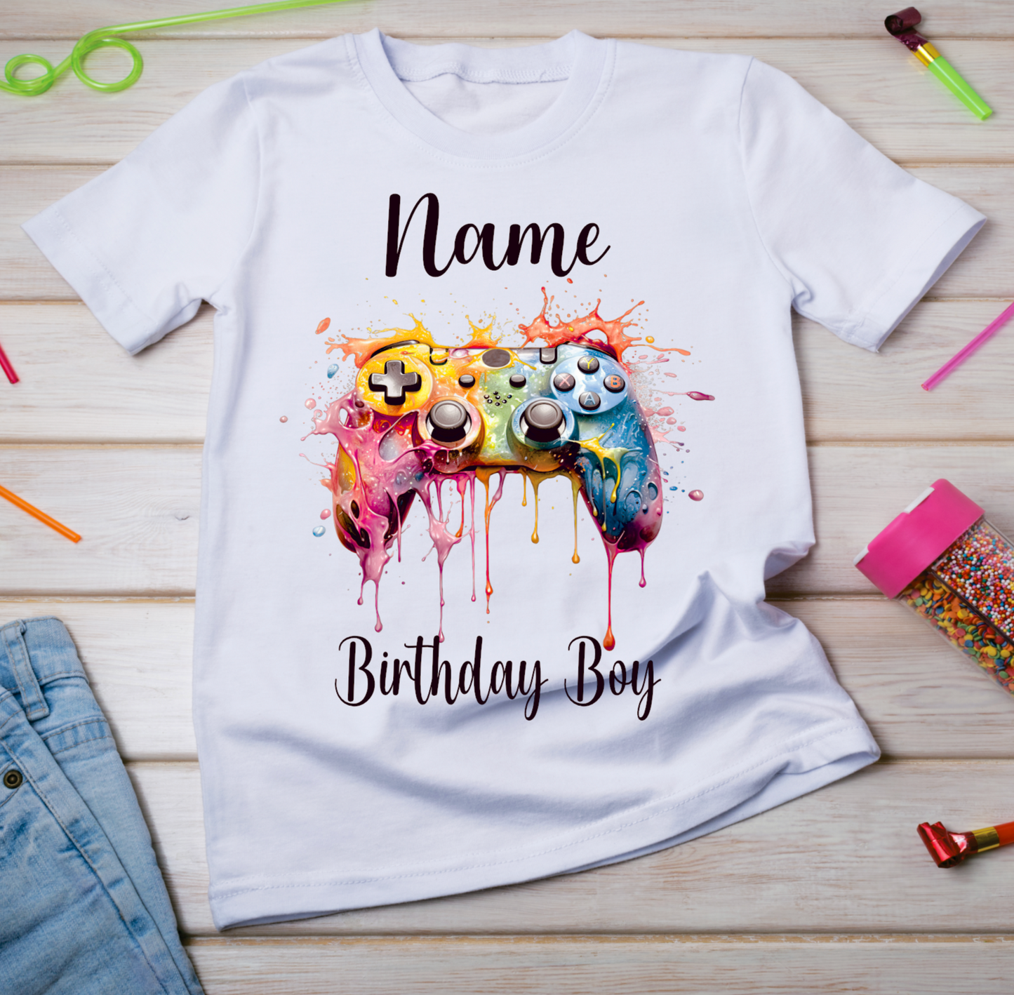 Personalised Kids Birthday T-shirt Game