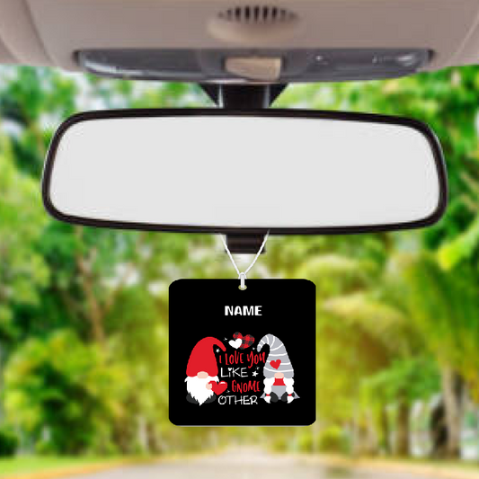 Personalised Car Air freshener Love Gonks 015