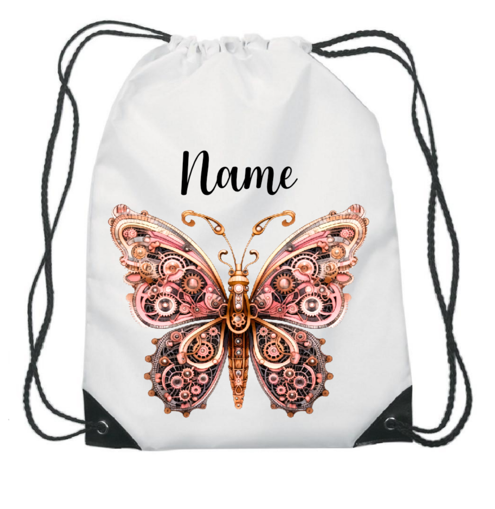 PE bag Butterfly pink