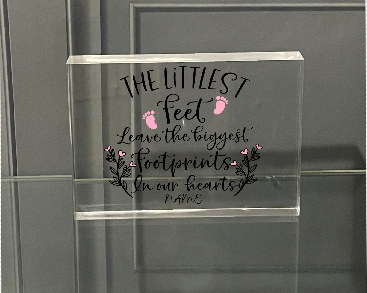 Personalised Photo Block Baby Memorial
