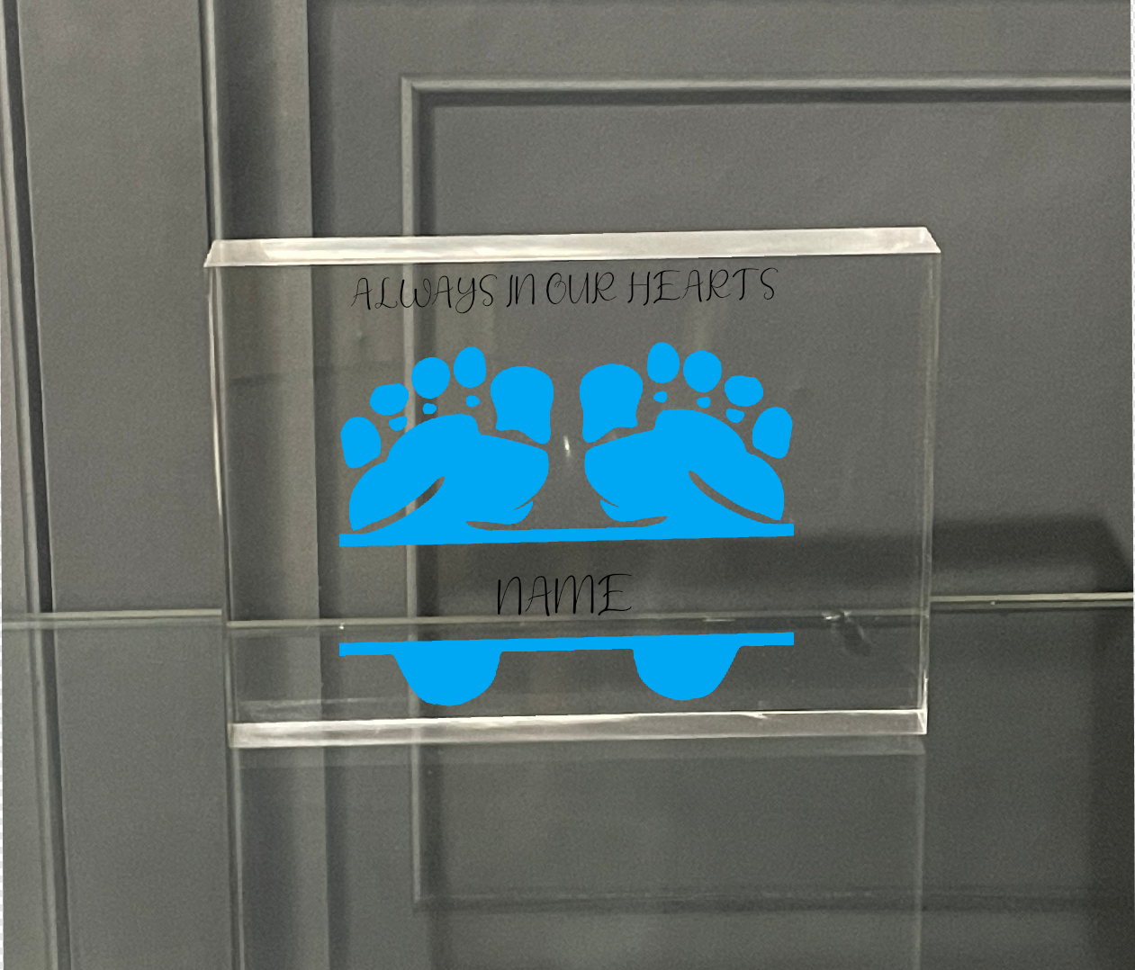 Personalised Photo Block Baby Memorial 26