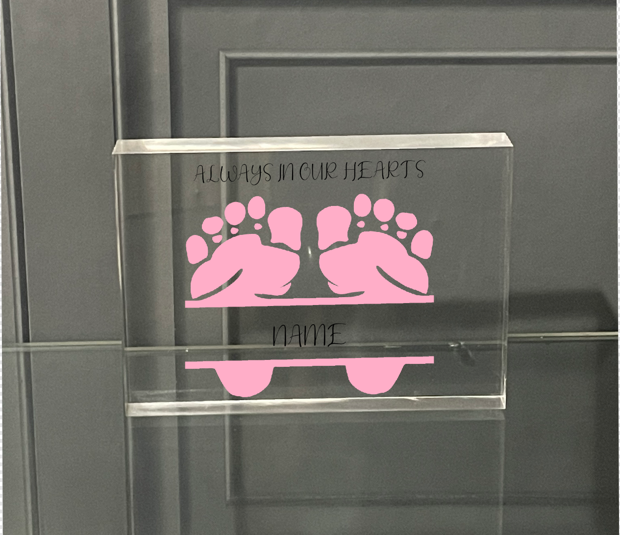 Personalised Photo Block Baby Memorial 27