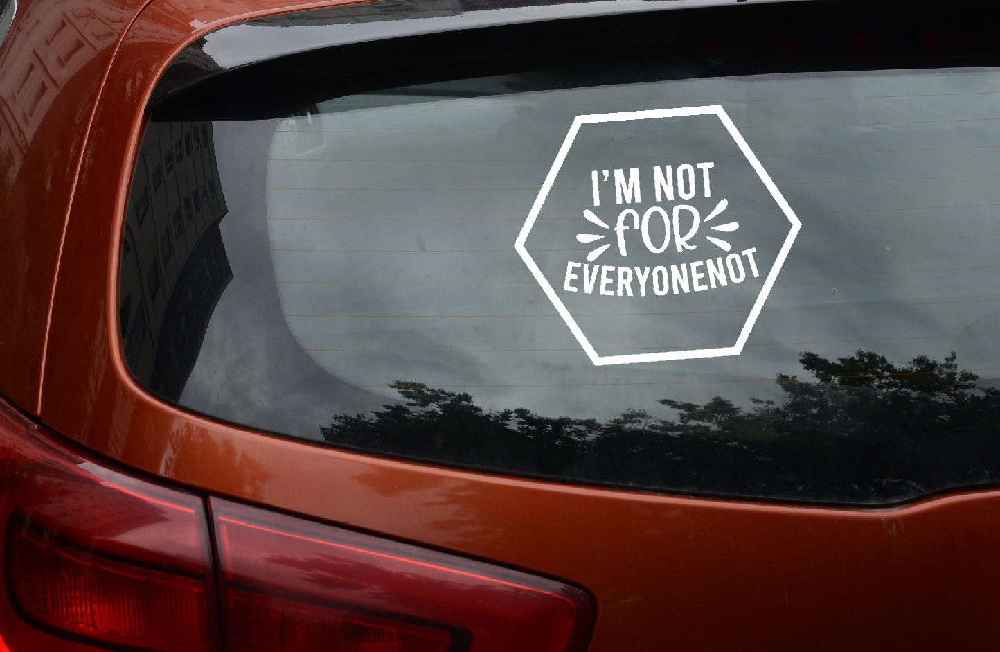 Car Decal I'm Not For Everyone 04