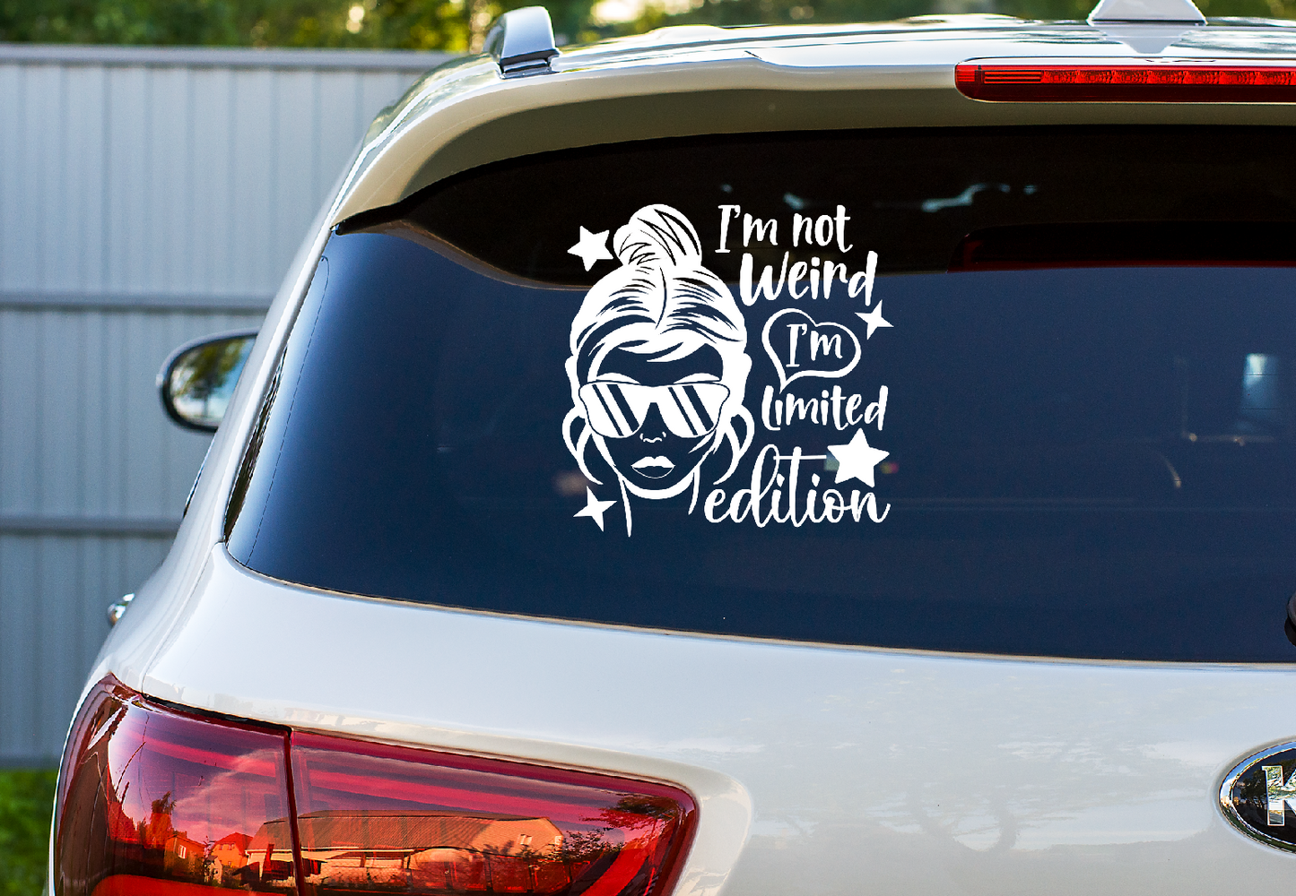 Car Decal I'm Not Weird I'm Limited Edition 22