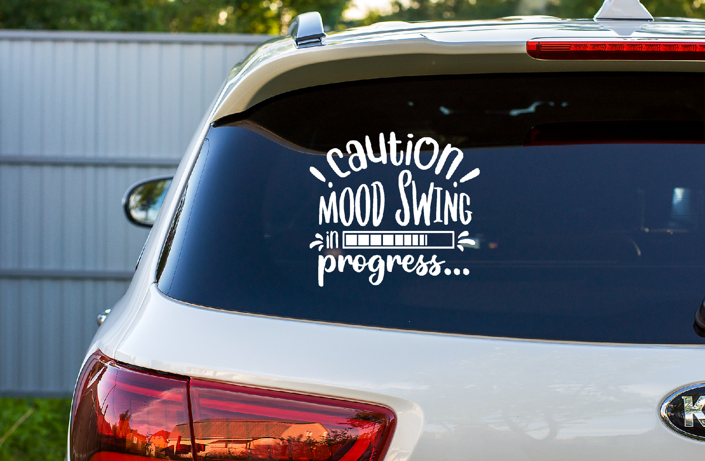 Car Decal Caution Mood Swing 29