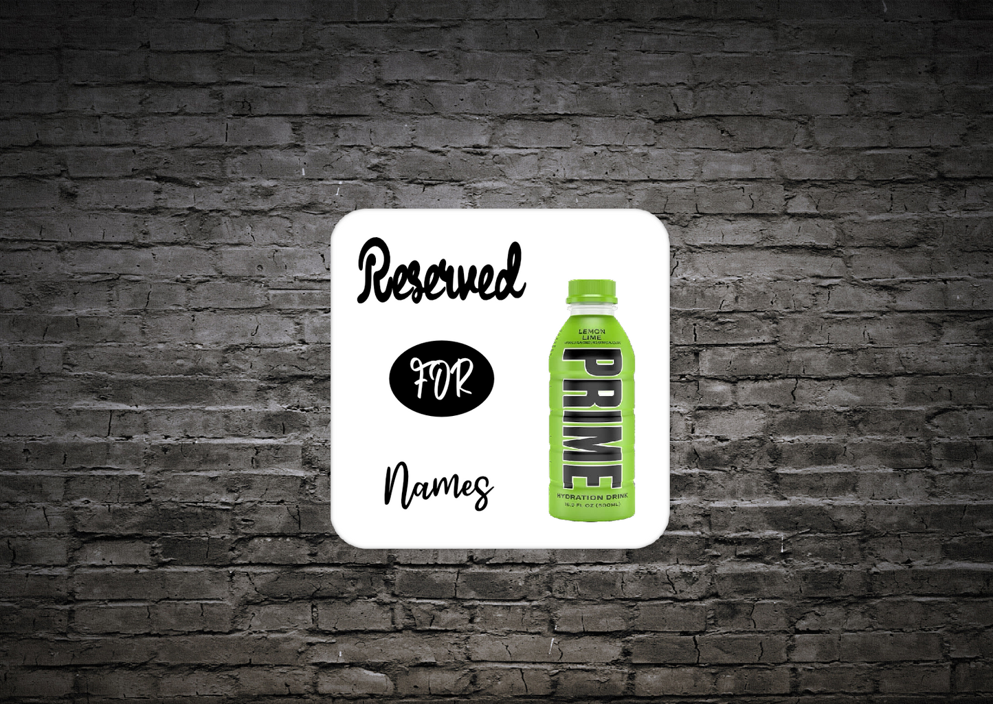 Personalised Drink Coaster Prime 379