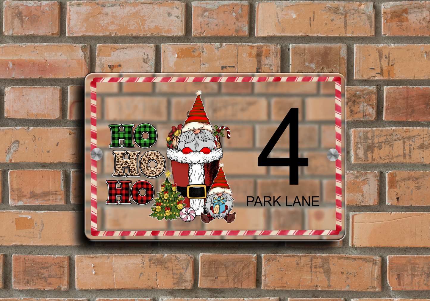 Christmas Door Sign Gonk 03