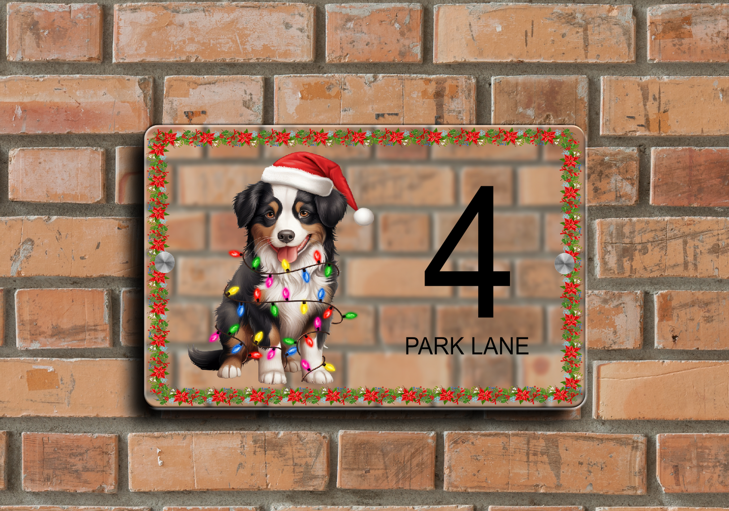 Christmas Door Sign Australian Shepherd 31