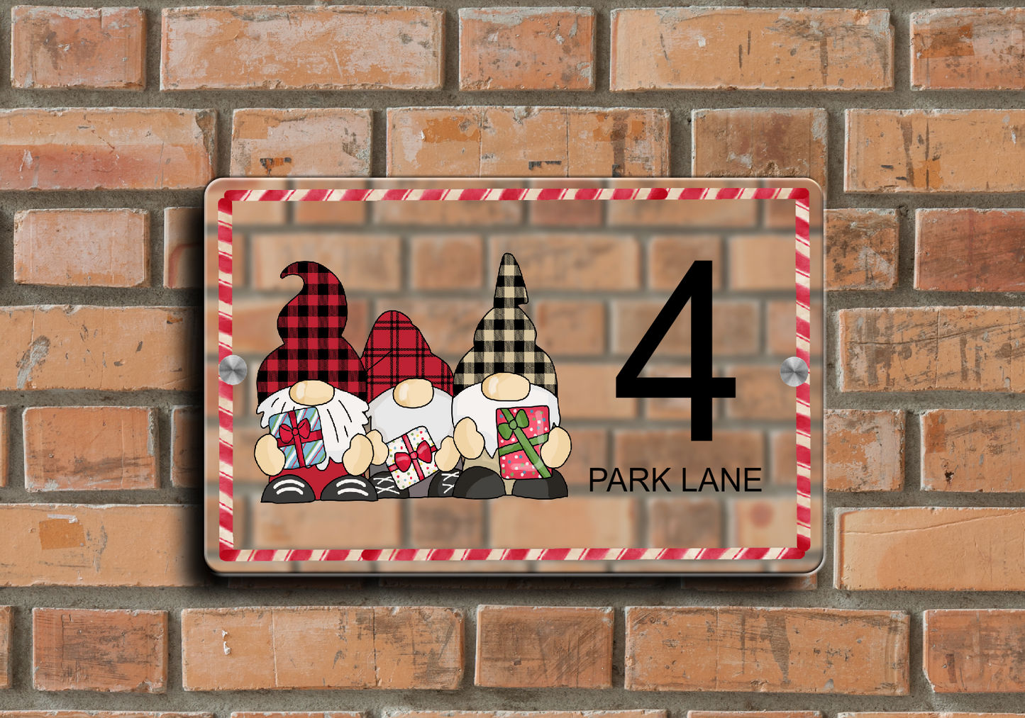Christmas Door Sign Gonk 05
