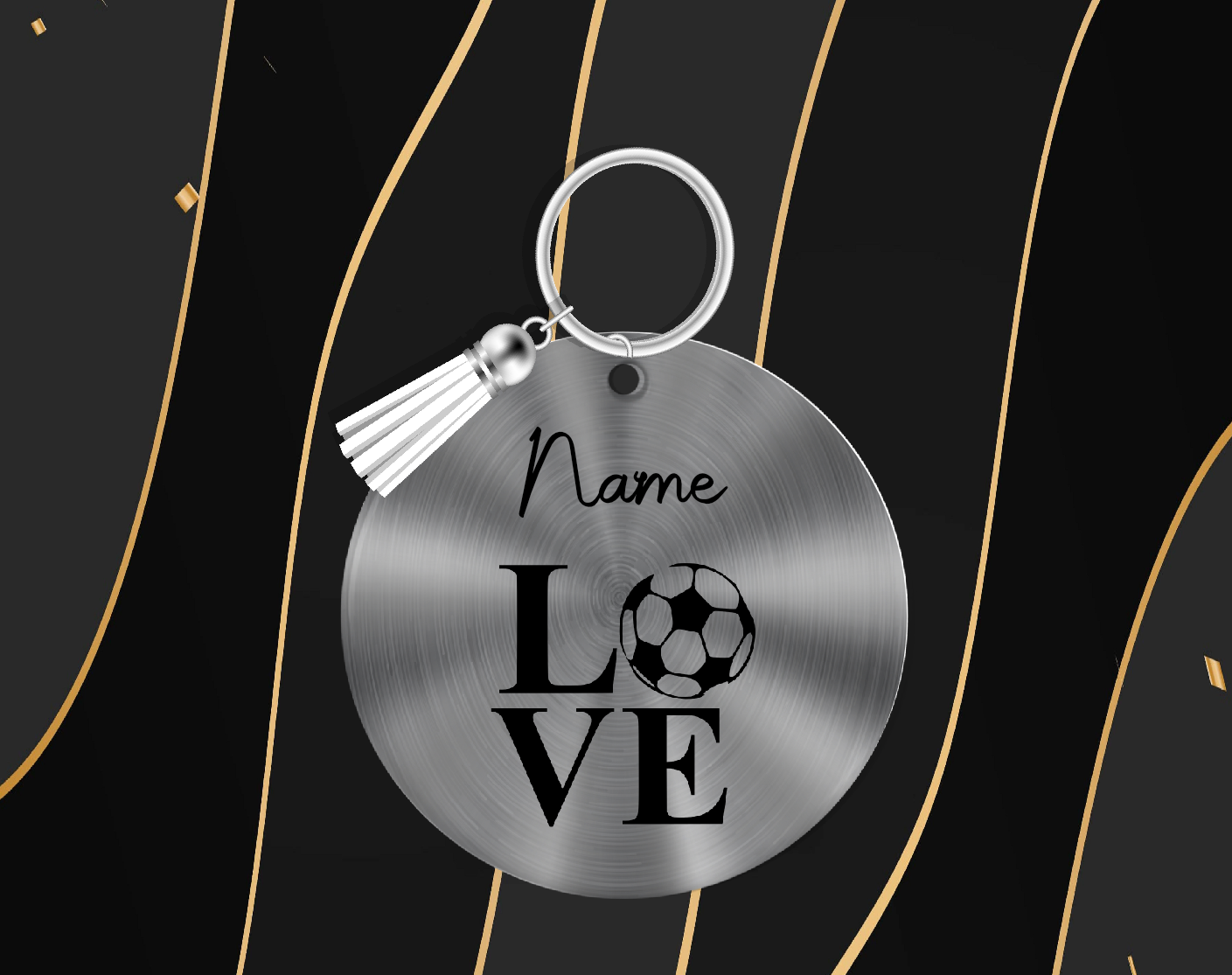 Personalised Football Keyring 39