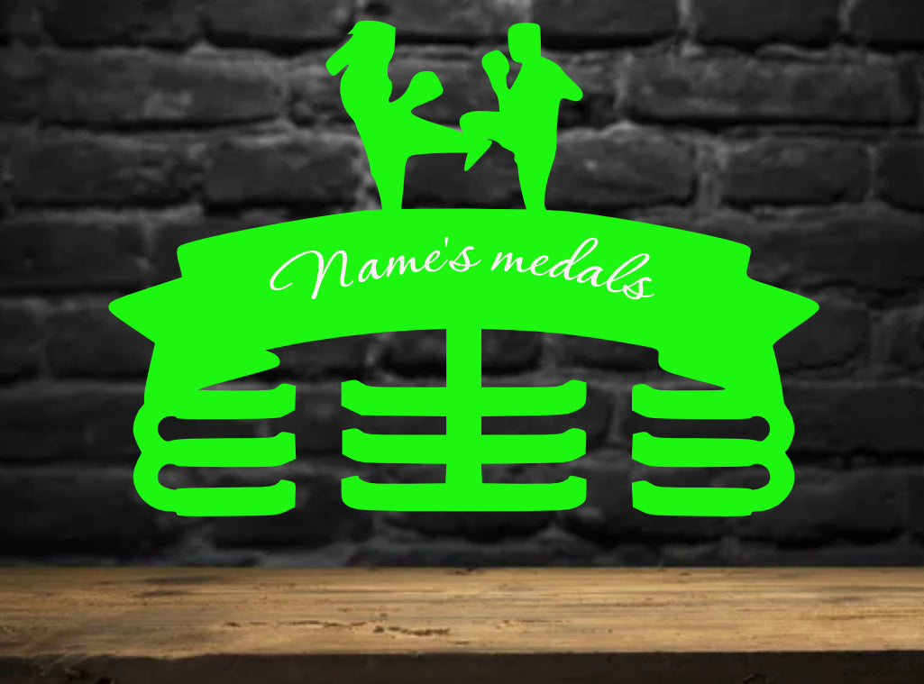 Personalised Medal Holder Muay Thai 04