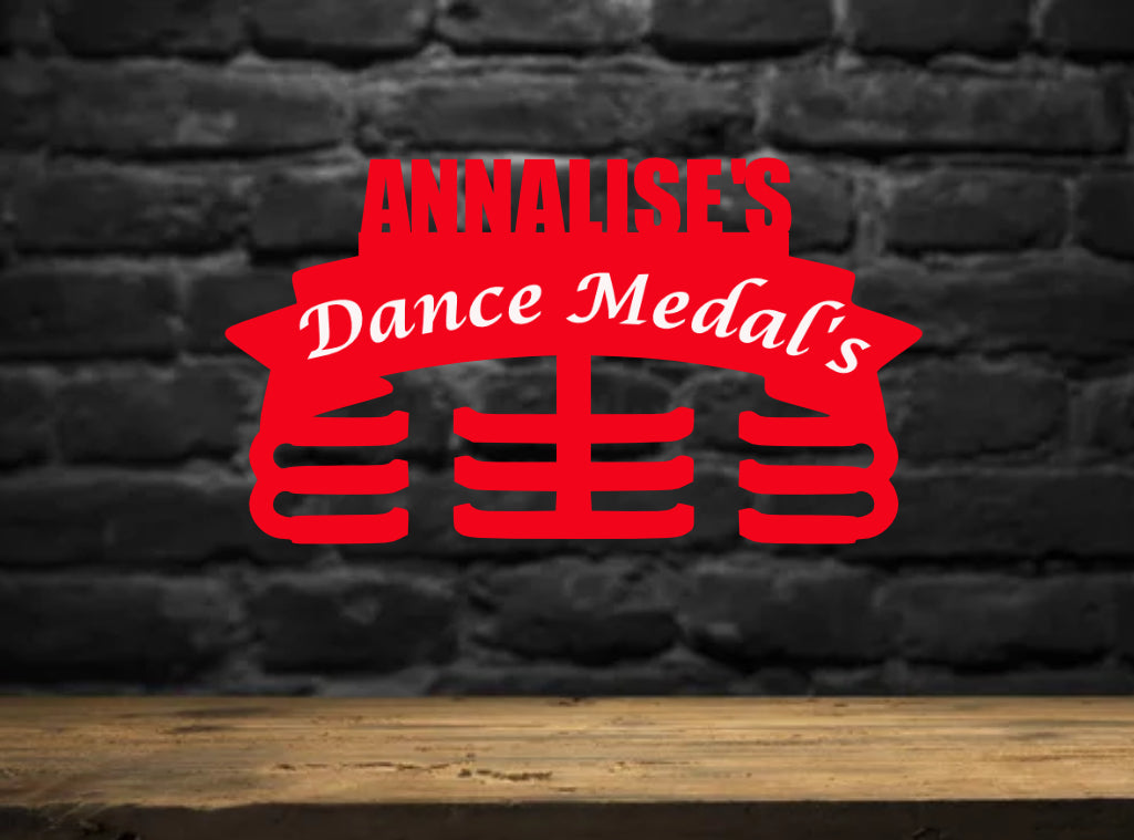 Personalised Medal Holder Any Sport Any Name 09