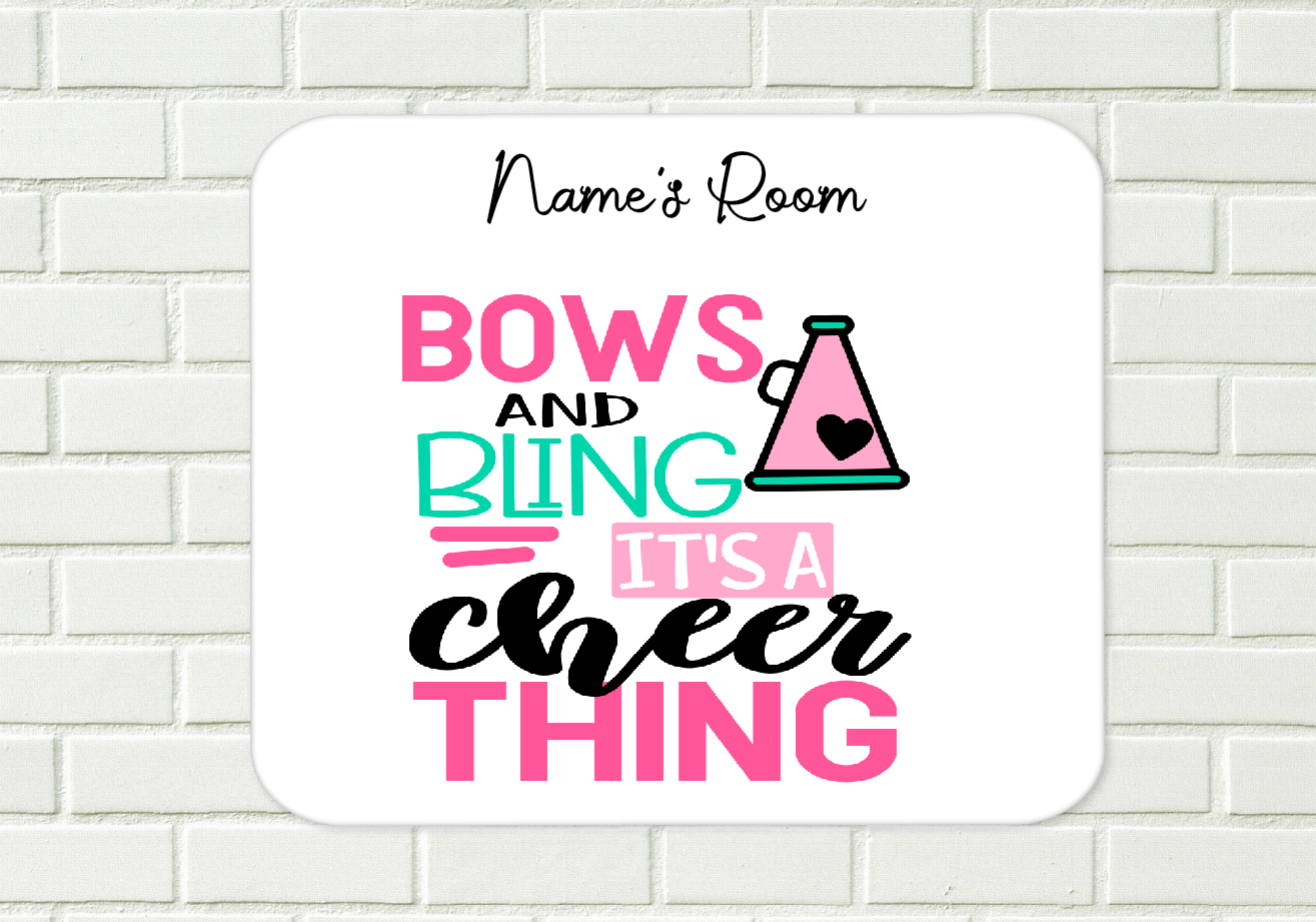 Personalised Cheerleader Aluminium Sign 17