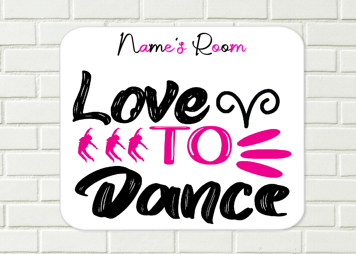 Personalised Dance Aluminium Sign 24