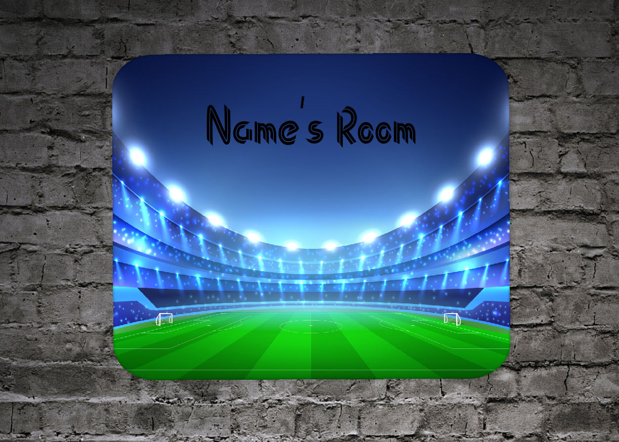 Personalised Football Aluminium Sign 36
