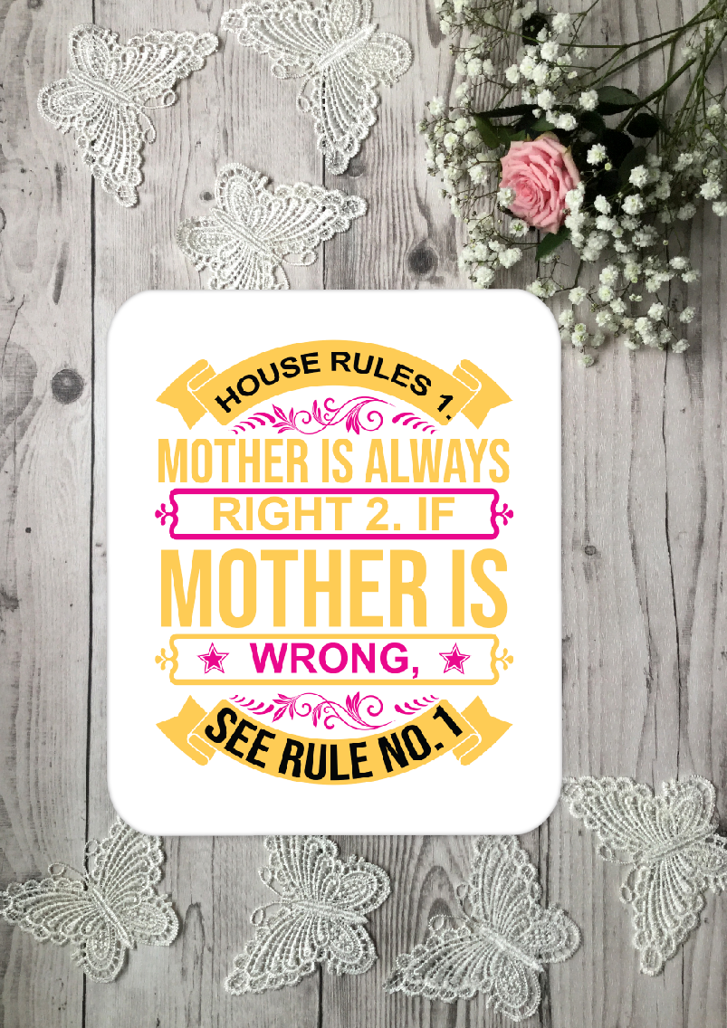 Personalised Mother Aluminium Sign 54
