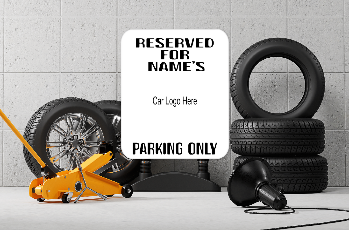 Personalised Parking Aluminium Sign 63