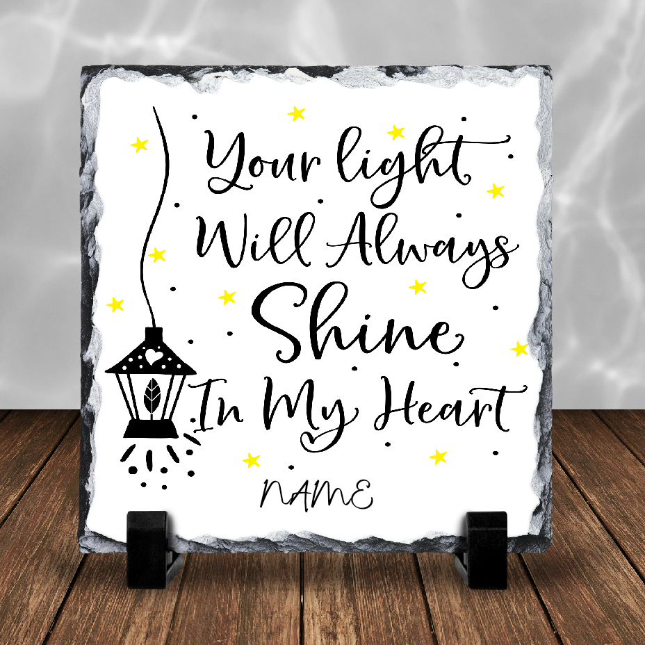 Personalised Photo Slate Memorial 23