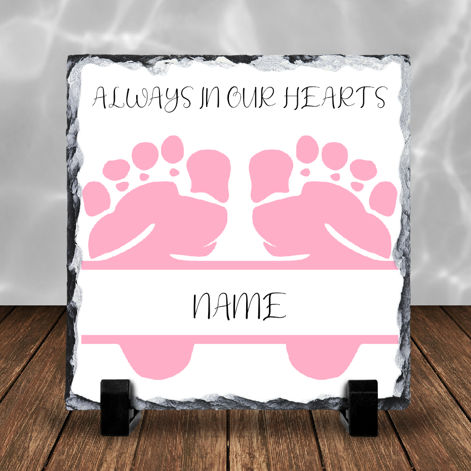 Personalised Photo Slate Memorial 24