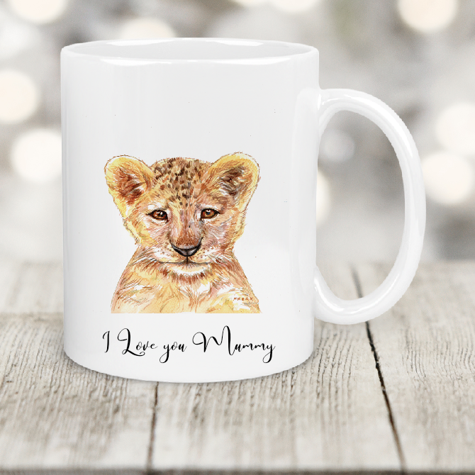 Personalised Gift Cup Lion Cub 05