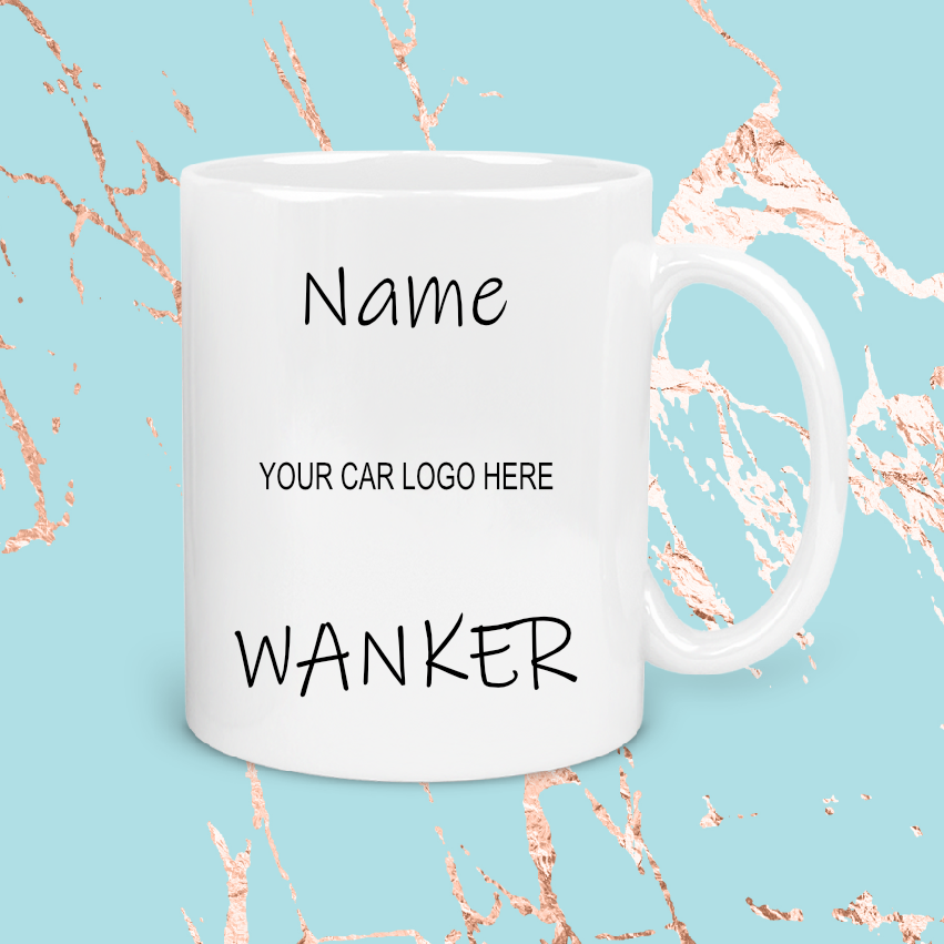 Personalised Gift Cup Any Car Logo 138