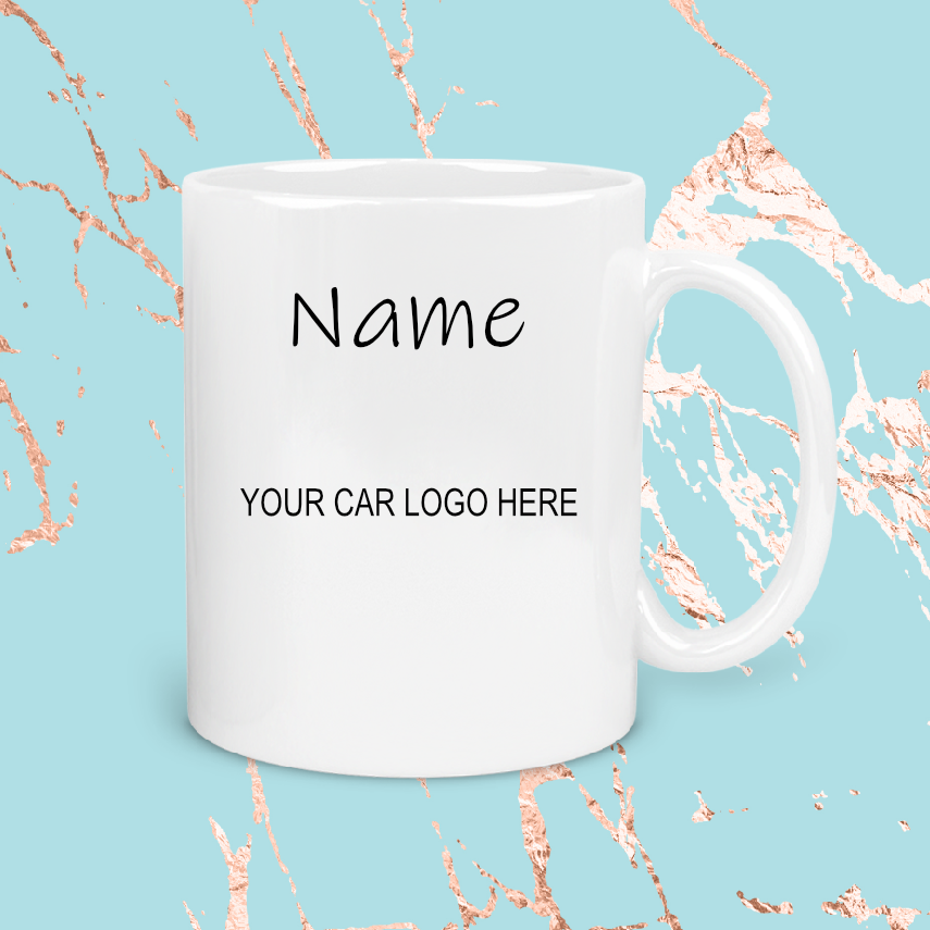 Personalised Gift Cup Any Car Logo 140