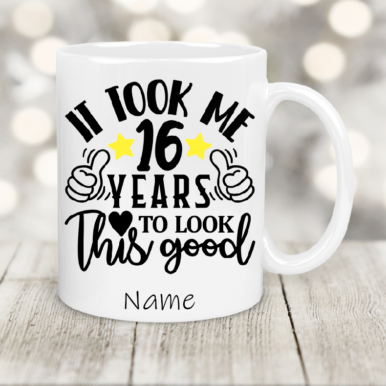Personalised Gift Cup 16th birthday 30
