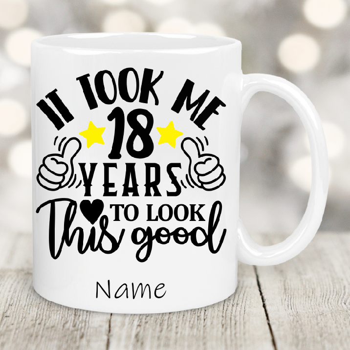 Personalised Gift Cup 18th birthday 32