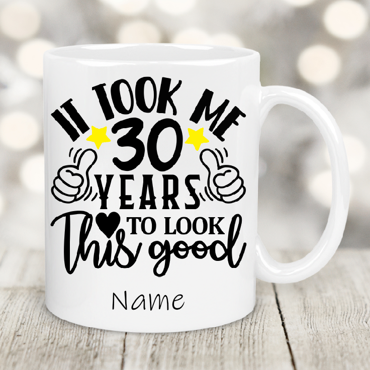 Personalised Gift Cup 30th birthday 36