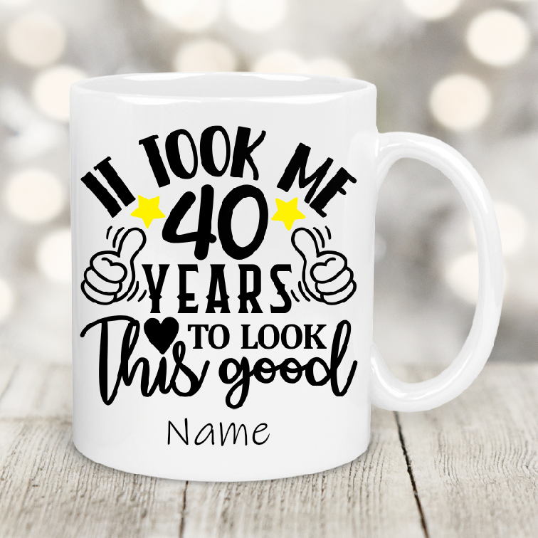 Personalised Gift Cup 40th birthday 37