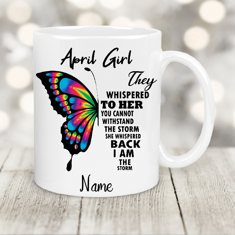 Personalised Gift Cup April Birthday Girl 43