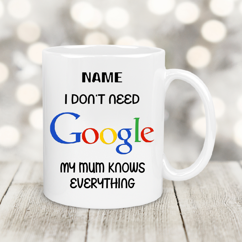 Personalised Gift Cup Google 86