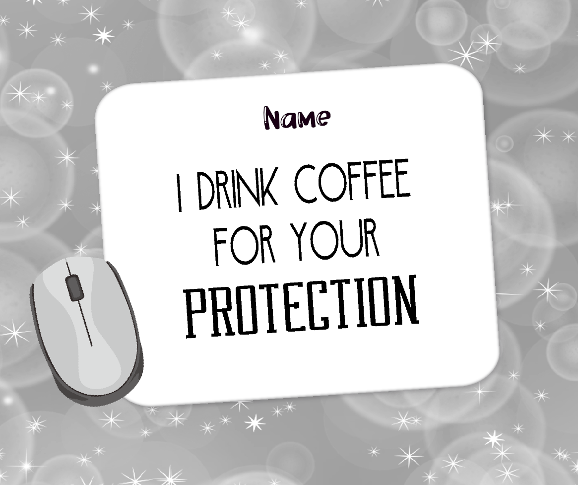 Personalised Mouse Mat Coffee 09