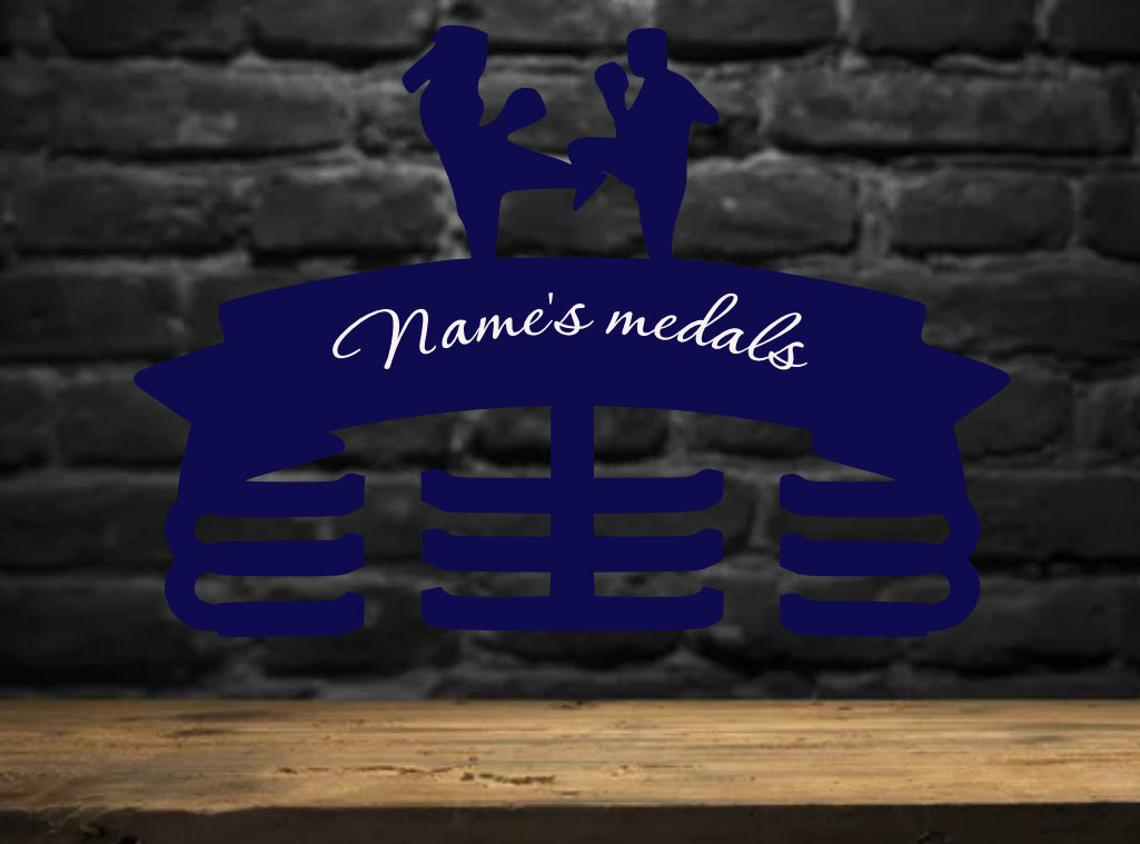 Personalised Medal Holder Muay Thai 04