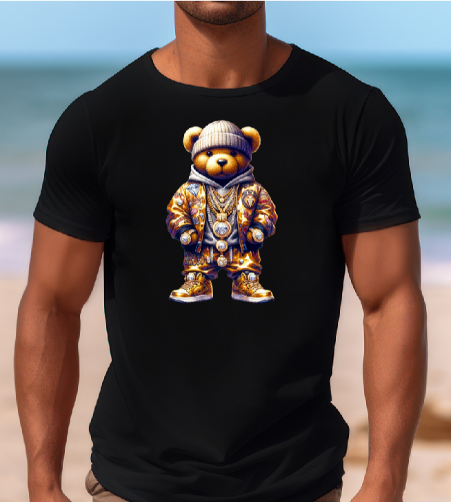 Mens T-shirt Bear Standing up