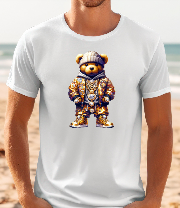 Mens T-shirt Bear Standing up
